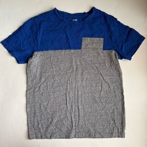 PS from Aeropostale Boys Blue and Gray Short Sleeve Pocket Tee - Size 14 (Used)